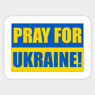 Pray For Ukraine 1 Sticker